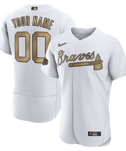 Atlanta Braves 2022 Mlb All-star Game Authentic Custom Jersey - White Custom Jerseys Mlb - Robokeg