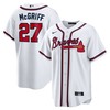 Atlanta Braves #27 Fred Mcgriff 2023 Hall Of Fame Inline Replica Jersey - White - Robokeg