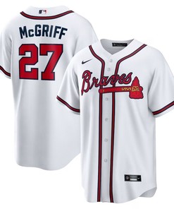 Atlanta Braves #27 Fred Mcgriff 2023 Hall Of Fame Inline Replica Jersey - White - Robokeg