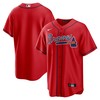 Atlanta Braves Alternate Replica Team Jersey Red Mlb - Robokeg