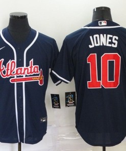 Atlanta Braves Chipper Jones #10 2020 Mlb Black Jersey - Robokeg