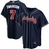 Atlanta Braves Dansby Swanson #7 2020 Mlb Black Jersey - Robokeg