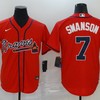 Atlanta Braves Dansby Swanson #7 2020 Mlb Red Jersey - Robokeg
