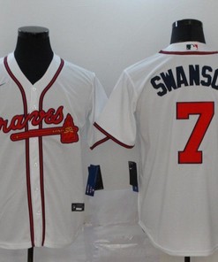 Atlanta Braves Dansby Swanson #7 2020 Mlb White Jersey - Robokeg