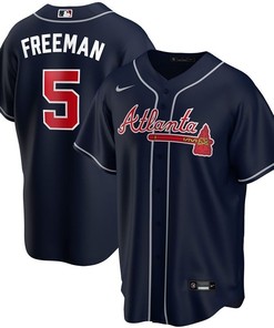 Atlanta Braves Freddie Freeman #5 2020 Mlb Black Jersey - Robokeg