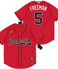 Atlanta Braves Freddie Freeman #5 2020 Mlb Red Jersey - Robokeg