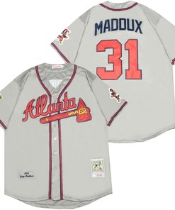 Atlanta Braves Greg Maddux #31 2020 Mlb New Arrival Grey Jersey - Robokeg
