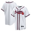 Atlanta Braves Home Blank Replica Jersey - White Mlb - Robokeg