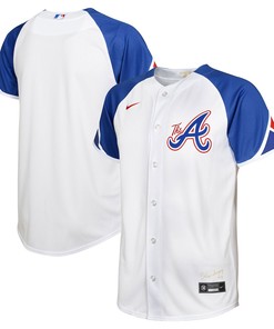 Atlanta Braves Jersey 2023 City Connect Youth Jersey - White - Robokeg