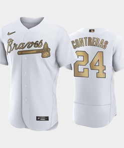 Atlanta Braves Jersey, 24 William Contreras 2022-23 All-Star Game White Jersey - Robokeg