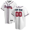 Atlanta Braves Jersey Home Custom Men Jersey - White - Robokeg