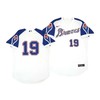 Atlanta Braves Jersey, Huascar Ynoa 19 Cooperstown White Throwback Home Jersey - Robokeg