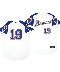 Atlanta Braves Jersey, Huascar Ynoa 19 Cooperstown White Throwback Home Jersey - Robokeg