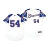 Atlanta Braves Jersey, Max Fried 54 Cooperstown White Throwback Home Jersey - Robokeg