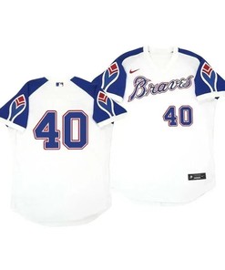 Atlanta Braves Jersey, Mike Soroka 40 Cooperstown White Throwback Home Jersey - Robokeg