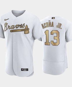 Atlanta Braves Jersey, Ronald Acuna Jr. 13 2022-23 All-Star Game White Jersey - Robokeg