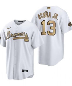 Atlanta Braves Jersey, Ronald Acuna Jr. White 2022-23 All-Star Game Jersey - Robokeg