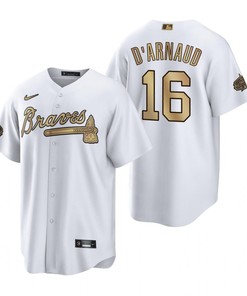 Atlanta Braves Jersey, Travis D'Arnaud White 2022-23 All-Star Game Jersey - Robokeg