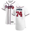 Atlanta Braves Kenley Jansen 74 Mlb Home White Jersey Gift For Braves Fans - Robokeg