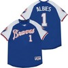 Atlanta Braves Ozzie Albies #1 2020 Mlb Navy Blue Jersey - Robokeg