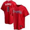 Atlanta Braves Ozzie Albies #1 2020 Mlb Red Jersey - Robokeg
