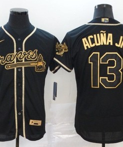 Atlanta Braves Ronald Acuna Jr #13 2020 Mlb Black Jersey - Robokeg