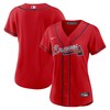 Atlanta Braves Womens Alternate Replica Team Jersey Red Mlb - Robokeg