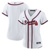 Atlanta Braves Womens Home Replica Team Jersey White Mlb - Robokeg