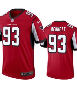 Atlanta Falcons #93 Michael Bennett Red Legend Jersey - Mens - Robokeg