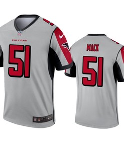 Atlanta Falcons Alex Mack Silver Inverted Legend Jersey - Robokeg