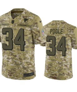 Atlanta Falcons Brian Poole Jersey Nfl Camo Salute To Service - Robokeg