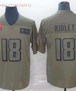 Atlanta Falcons Calvin Ridley #18 2020 Nfl Grey Jersey Jersey - Robokeg