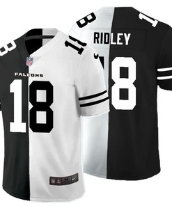 Atlanta Falcons Calvin Ridley #18 Nfl 2020 Black And White Jersey - Robokeg