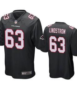 Atlanta Falcons Chris Lindstrom 2019 Nfl Draft Black Alternate Game Jersey - Robokeg
