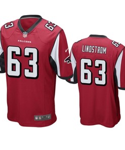 Atlanta Falcons Chris Lindstrom 2019 Nfl Draft Red Game Jersey - Robokeg