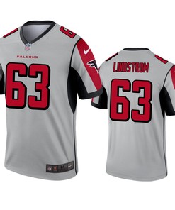 Atlanta Falcons Chris Lindstrom Silver Inverted Legend Jersey - Robokeg