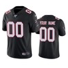 Atlanta Falcons Custom Black 100th Season Vapor Limited Jersey - Robokeg