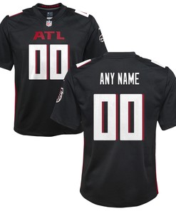Atlanta Falcons Custom Game Jersey Black Custom Jerseys Nfl - Robokeg