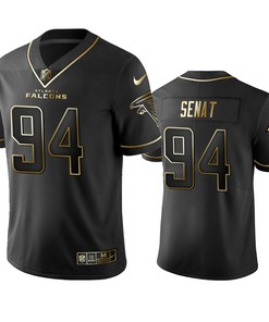 Atlanta Falcons Deadrin Senat Black Golden Edition 2019 Vapor Untouchable Limited Jersey - Mens - Robokeg
