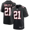 Atlanta Falcons Deion Sanders #21 2020 Nfl Black Jersey Jersey - Robokeg