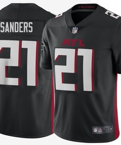 Atlanta Falcons Deion Sanders #21 Nfl 2020 Black Jersey - Robokeg