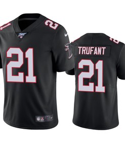 Atlanta Falcons Desmond Trufant Black 100th Season Vapor Limited Jersey - Robokeg