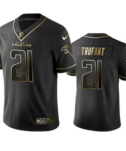 Atlanta Falcons Desmond Trufant Black Golden Edition 2019 Vapor Untouchable Limited Jersey - Mens - Robokeg