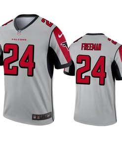 Atlanta Falcons Devonta Freeman Silver Inverted Legend Jersey - Robokeg
