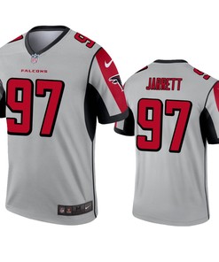 Atlanta Falcons Grady Jarrett Silver Inverted Legend Jersey - Robokeg