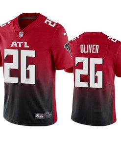 Atlanta Falcons Isaiah Oliver Red 2020 2nd Alternate Vapor Limited Jersey - Mens - Robokeg