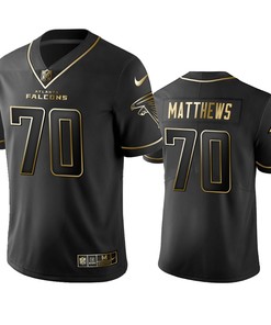 Atlanta Falcons Jake Matthews Black Golden Edition 2019 Vapor Untouchable Limited Jersey - Mens - Robokeg