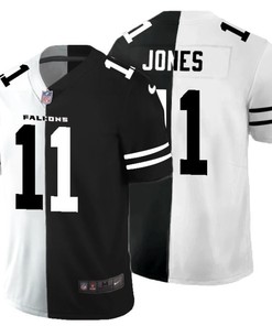 Atlanta Falcons Julio Jones # 11 Nfl 2020 Black And White Jersey - Robokeg