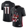 Atlanta Falcons Julio Jones #11 Nfl Portrait Brandedition Black Jersey - Robokeg