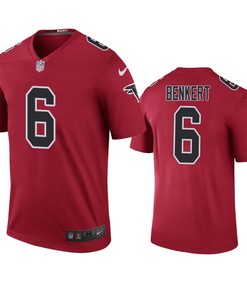 Atlanta Falcons Kurt Benkert Red Color Rush Legend Jersey - Robokeg